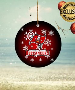 Tampa Bay Buccaneers NFL Merry Xmas Custom Name Tree Decorations Ornament