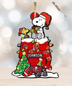 Tampa Bay Buccaneers NFL Snoopy Ornament Personalized Christmas 2023 Holidays