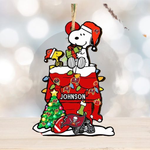 Tampa Bay Buccaneers NFL Snoopy Ornament Personalized Christmas 2023 Holidays