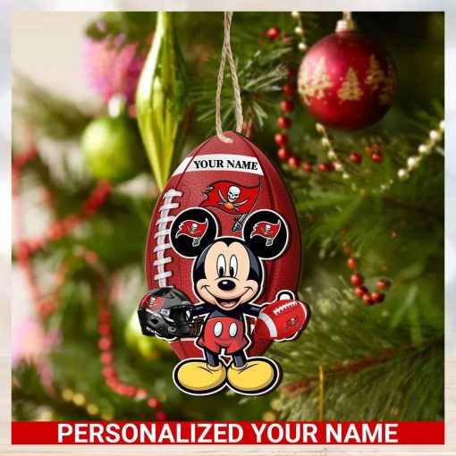 Tampa Bay Buccaneers Personalized Your Name Mickey Mouse And NFL Team Ornament SP161023189ID03