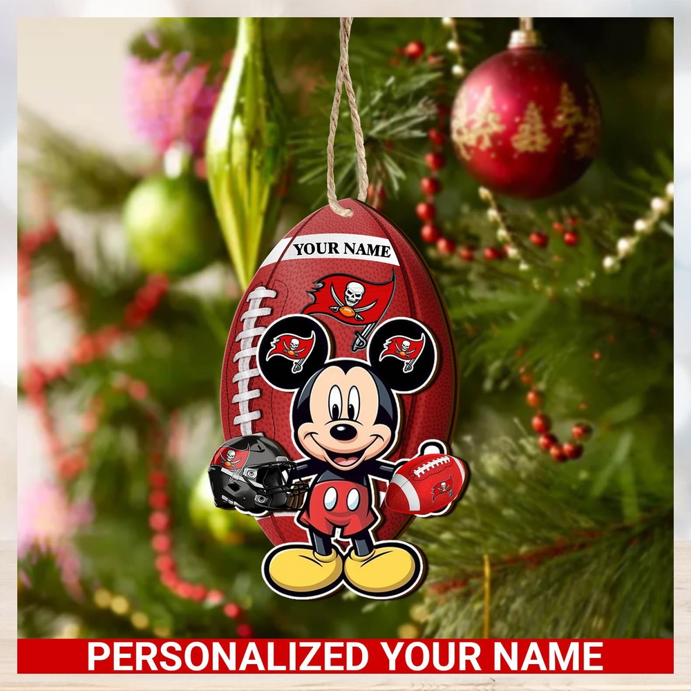 Tampa Bay Buccaneers Personalized Your Name Mickey Mouse And NFL Team Ornament SP161023189ID03 Tampa Bay Buccaneers Personalized Your Name Mickey Mouse And NFL Team Ornament SP161023189ID03