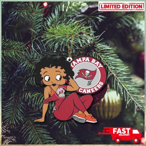 Tampa Bay Buccaneers x Betty Boop Christmas Tree Decorations 2023 Ornament