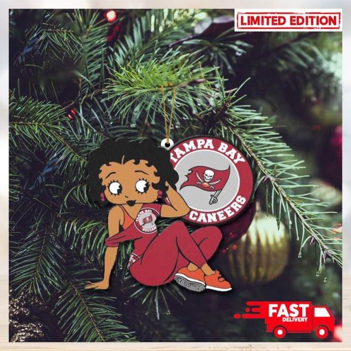 Tampa Bay Buccaneers x Betty Boop Christmas Tree Decorations 2023 Ornament