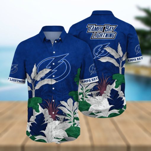 Tampa Bay Lightning NHL Hawaiian Shirt Beer Gardens Aloha Shirt