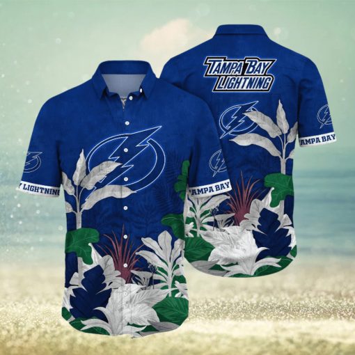 Tampa Bay Lightning NHL Hawaiian Shirt Beer Gardens Aloha Shirt