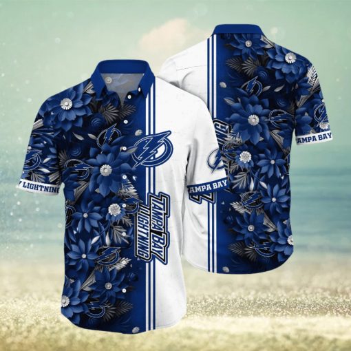 Tampa Bay Lightning NHL Hawaiian Shirt Custom Garden Parties Aloha Shirt