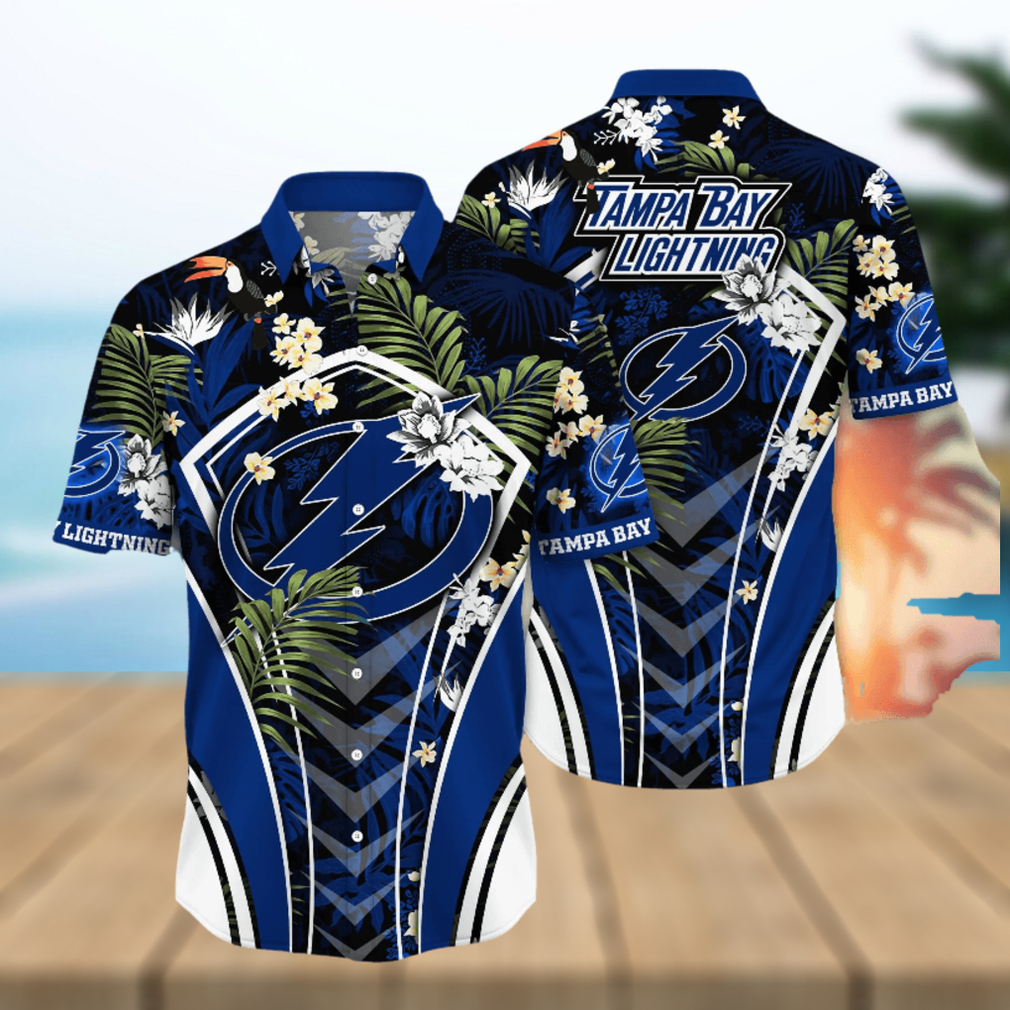 Tampa Bay Lightning Aloha Hawaiian Shirt And Short