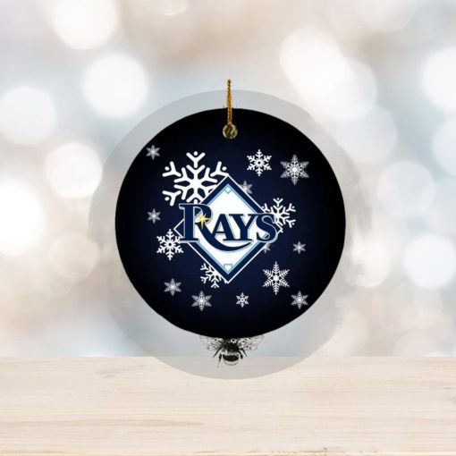 Tampa Bay Rays MLB Merry Xmas Custom Name Tree Decorations Ornament