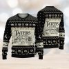 Squatching Through The Snow Knitted Xmas Navy Sweater