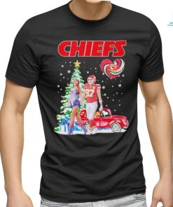 Taylor and Travis Kelce Snoopy Kansas City Chiefs Christmas tree shirt