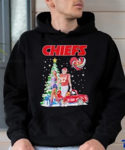 Taylor and Travis Kelce Snoopy Kansas City Chiefs Christmas tree shirt