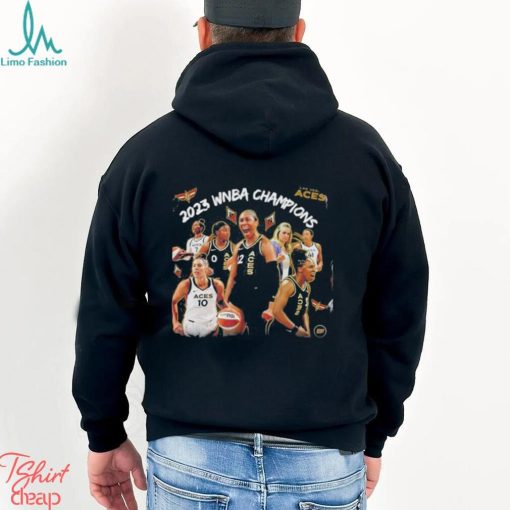 Team 2023 WNBA Champions Las Vegas Aces Back 2 Back TShirt