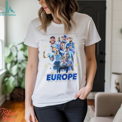 Team Europe wins the 2023 Ryder Cup golf shirt