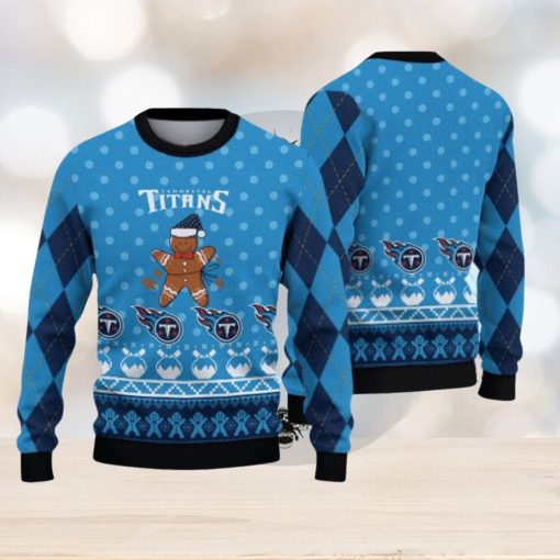 Tennessee Titans Christmas Gingerbread Man Limited Edition Ugly Sweater