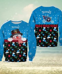 Tennessee Titans Christmas Snowman Frostbite Sweater Best For Men And Women Gift