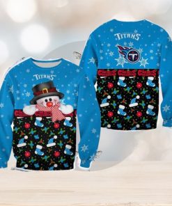 Tennessee Titans Christmas Snowman Frostbite Sweater Best For Men And Women Gift