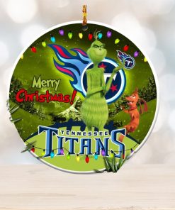 Tennessee Titans NFL Funny Grinch Christmas Ornaments