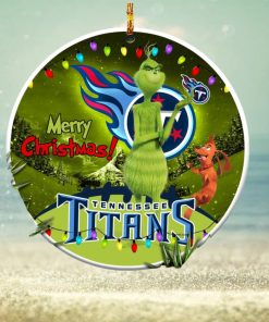 Tennessee Titans NFL Funny Grinch Christmas Ornaments