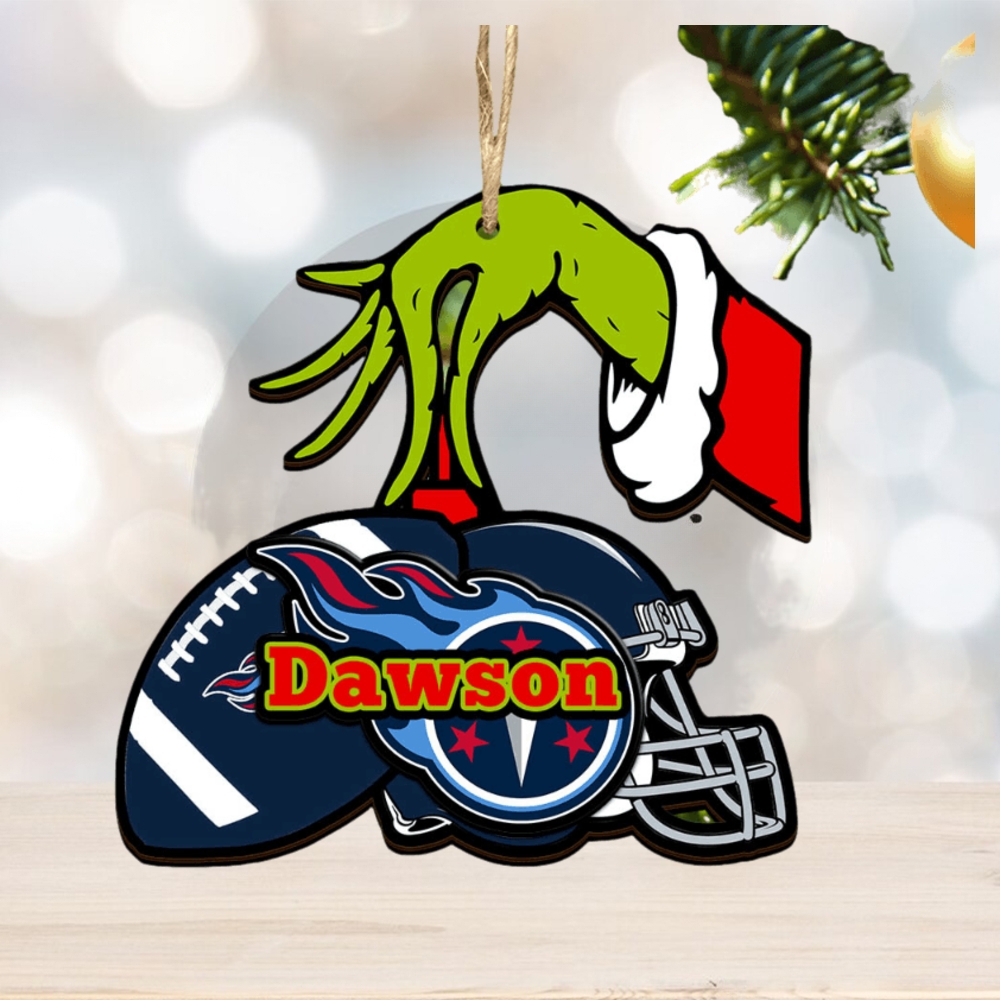 Tennessee Titans NFL Grinch Personalized Ornament SP121023127ID03 Tennessee Titans NFL Grinch Personalized Ornament SP121023127ID03
