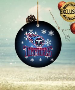 Tennessee Titans NFL Merry Xmas Custom Name Tree Decorations Ornament