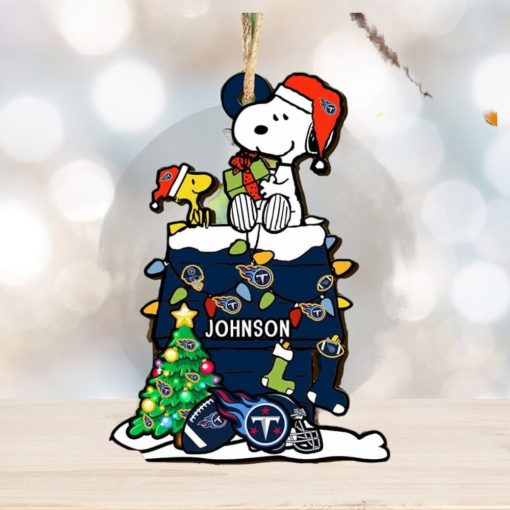 Tennessee Titans NFL Snoopy Ornament Personalized Christmas 2023 Holidays