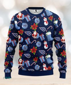 Tennessee Titans Santa Claus Snowman Christmas Ugly Sweater