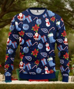 Tennessee Titans Santa Claus Snowman Christmas Ugly Sweater