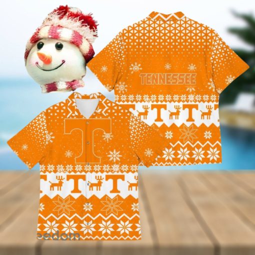 Tennessee Volunteers Best Ugly Christmas 3D Hawaiian Shirt Printed Fans Gift For Family Holidays