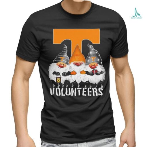 Tennessee Volunteers Gnomies Christmas Funny Black T Shirt Sweatshirt For Fans