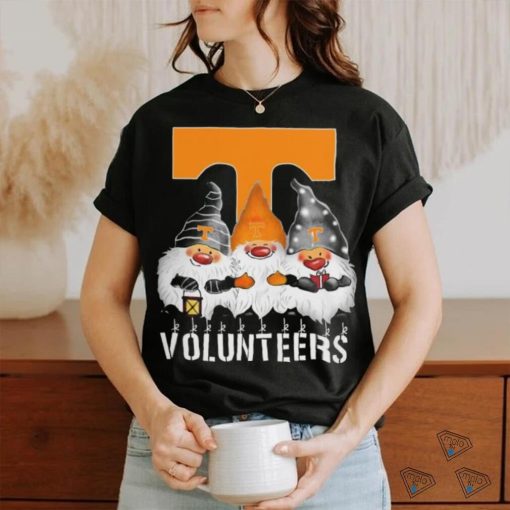 Tennessee Volunteers Gnomies Christmas Funny Black T Shirt Sweatshirt For Fans