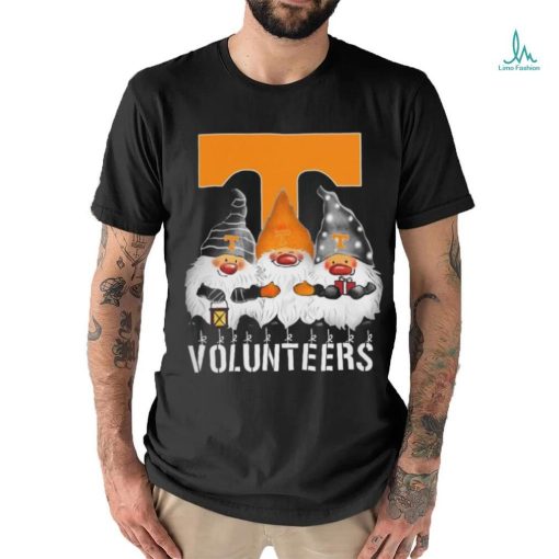 Tennessee Volunteers Gnomies Christmas Funny Black T Shirt Sweatshirt For Fans