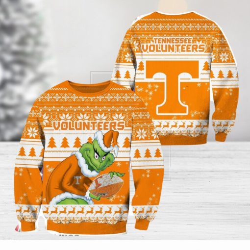 Tennessee Volunteers NCAA Grinch Hug Logo Ugly Christmas Sweater Special Christmas Gift For Fans