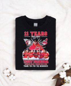 11 Years 2013 – 2023 Terry Francona Thank You For The Memories Signatures T  Shirt, hoodie, sweater, long sleeve and tank top