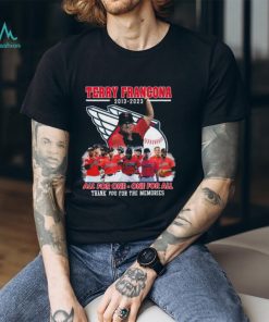 Terry Francona 2013 – 2023 All for One – One for all Thank You For The Memories Shirt