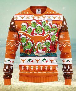 Texas Longhorns 12 Grinch Xmas Day Ugly Christmas Sweater For Sport Fans Christmas Gift