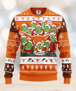 Texas Longhorns 12 Grinch Xmas Day Ugly Christmas Sweater For Sport Fans Christmas Gift