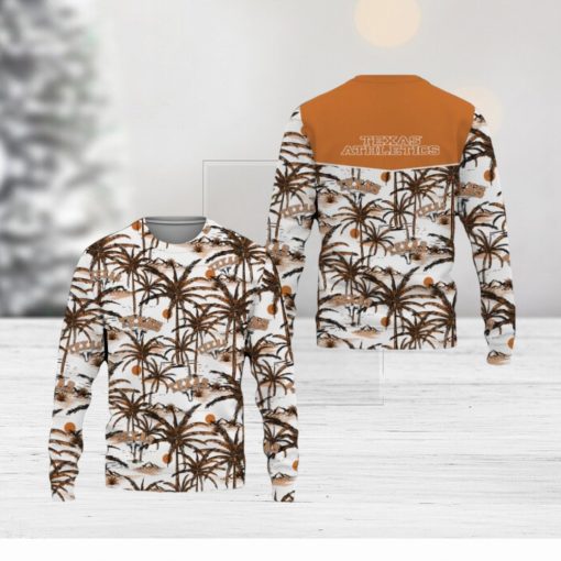 Texas Longhorns Champions Sports Hawaiian Coconut Patterns 2023 Ugly Christmas Sweater Men And Women Gift For Fans Holidays