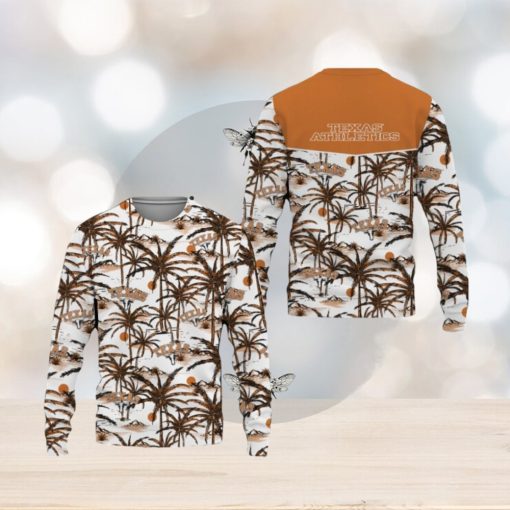 Texas Longhorns Champions Sports Hawaiian Coconut Patterns 2023 Ugly Christmas Sweater Men And Women Gift For Fans Holidays