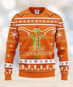 Texas Longhorns Funny Grinch Christmas Ugly Sweater Christmas Gift Ideas For Fans