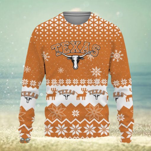 Texas Longhorns Sports Football American Knitted Christmas Sweater