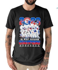 Texas Rangers AL West Division Champions 2023 shirt