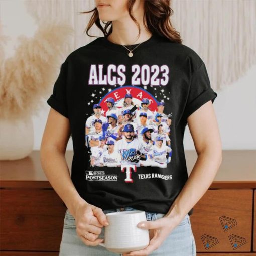 Texas Rangers ALCS 2023 Postseason Signatures shirt