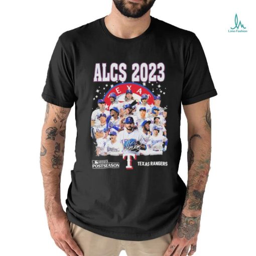 Texas Rangers ALCS 2023 Postseason Signatures shirt