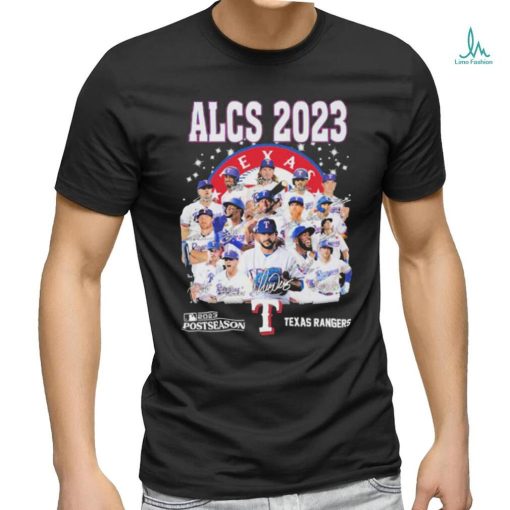 Texas Rangers ALCS 2023 Postseason Signatures shirt