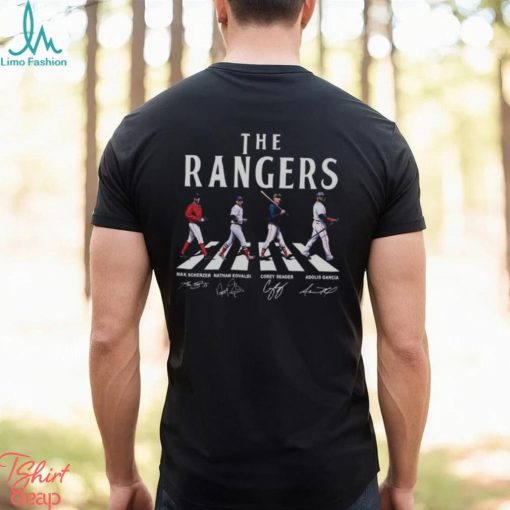 Texas Rangers Abbey Road Signatures 2023 Shirt