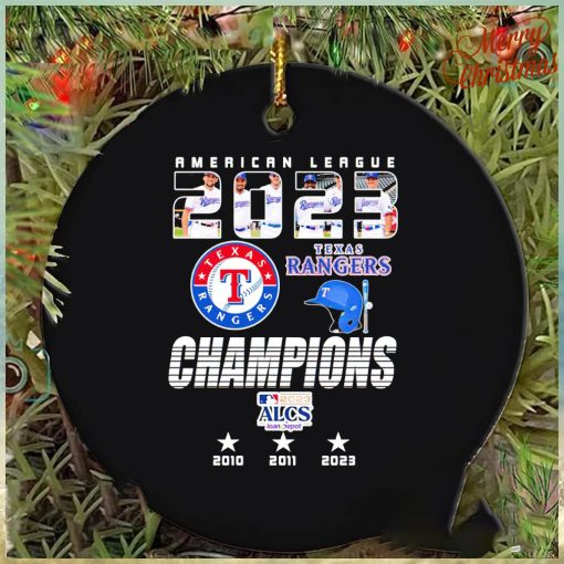 Texas Rangers American League Championship series 2023 ornament