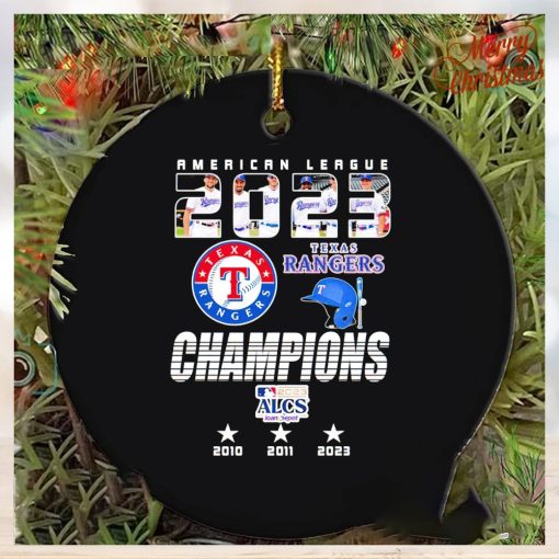 Texas Rangers American League Championship series 2023 ornament