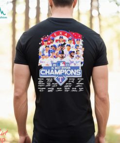Texas Rangers Baseball Team AL West Division Champions 2023 Signatures Shirt
