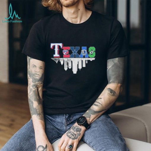 Texas Rangers Dallas Cowboys Skyline Sports Teams Logo shirt