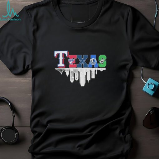 Texas Rangers Dallas Cowboys Skyline Sports Teams Logo shirt